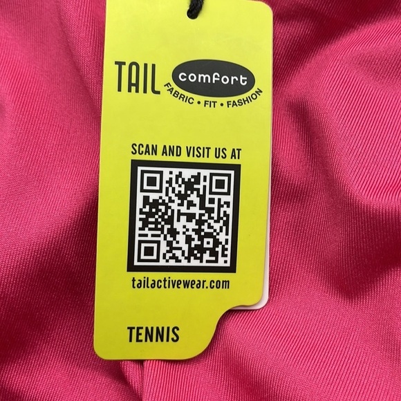 Tail NWT Pink Royal Vibe Bailey Racerback Built In Bra Tennis Tank XS - Picture 6 of 8